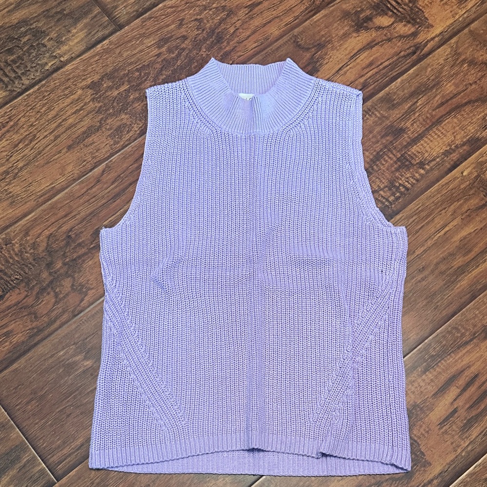 LOFT Lavender Sleeveless Knit Tank